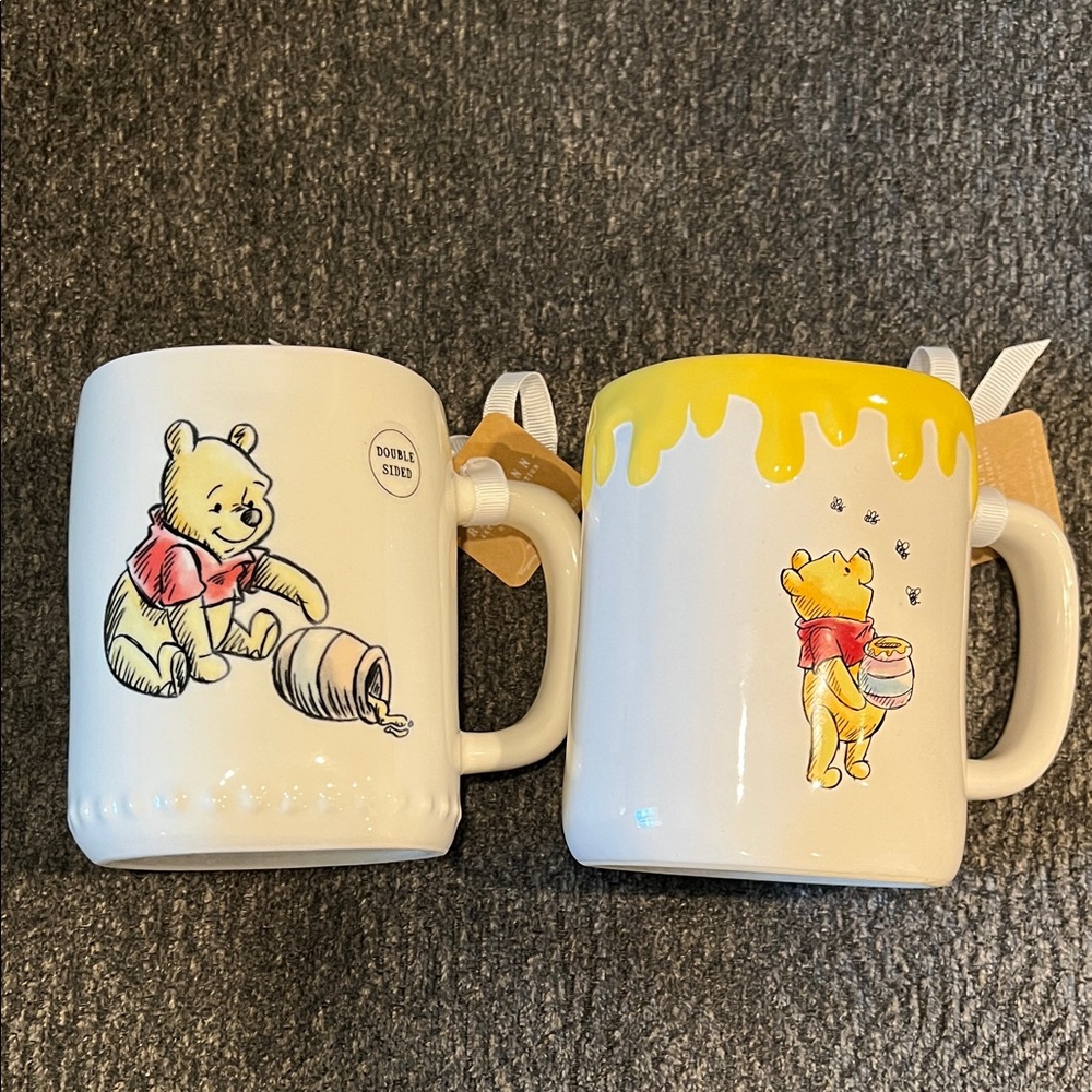 Rae Dunn Winnie The Pooh Ceramic Mug Set Of 2
